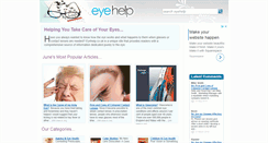 Desktop Screenshot of eyehelp.co.uk