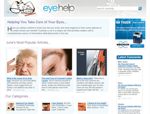 Tablet Screenshot of eyehelp.co.uk